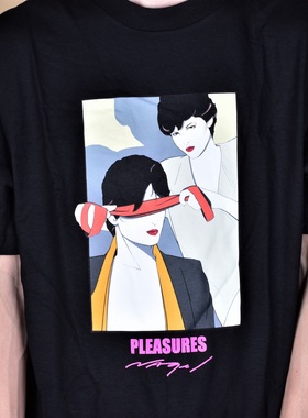 【Ohh】现货PLEASURES BLINDFOLD TEE美潮四季男士黑色圆领短袖