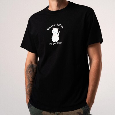 【Ohh】现货 RIPNDIP 9 LIVES TEE 黑色 贱猫 短袖T恤
