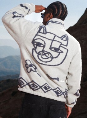 【Ohh】现货 RIPNDIP BLONDED REVERSIBLE JACKET 贱猫 双面夹克