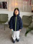 mama studio 儿童3M新雪丽连帽棉服山系户外运动防风防水夹棉外套