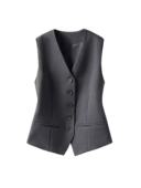 无袖 老钱风西装 新款 叠穿背心2026春秋季 气质小坎肩马夹 马甲女款