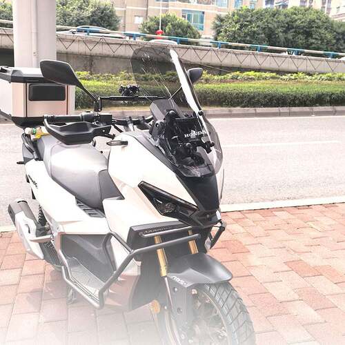 适用新大洲本田NS150/XC150ADV改装加高前挡风玻璃加高挡风玻璃配