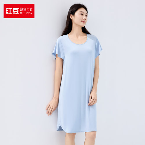 红豆睡裙女莫代尔6J382