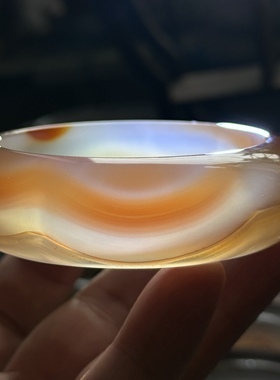 天然马料一线粉冰透七彩极光彩虹膜玛瑙手镯立体云沙红云景观镯59