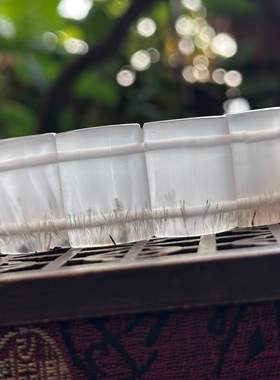 天然马料海洋玉髓白冰发丝水墨俏色同料雪白发丝麦穗冰透手牌手链