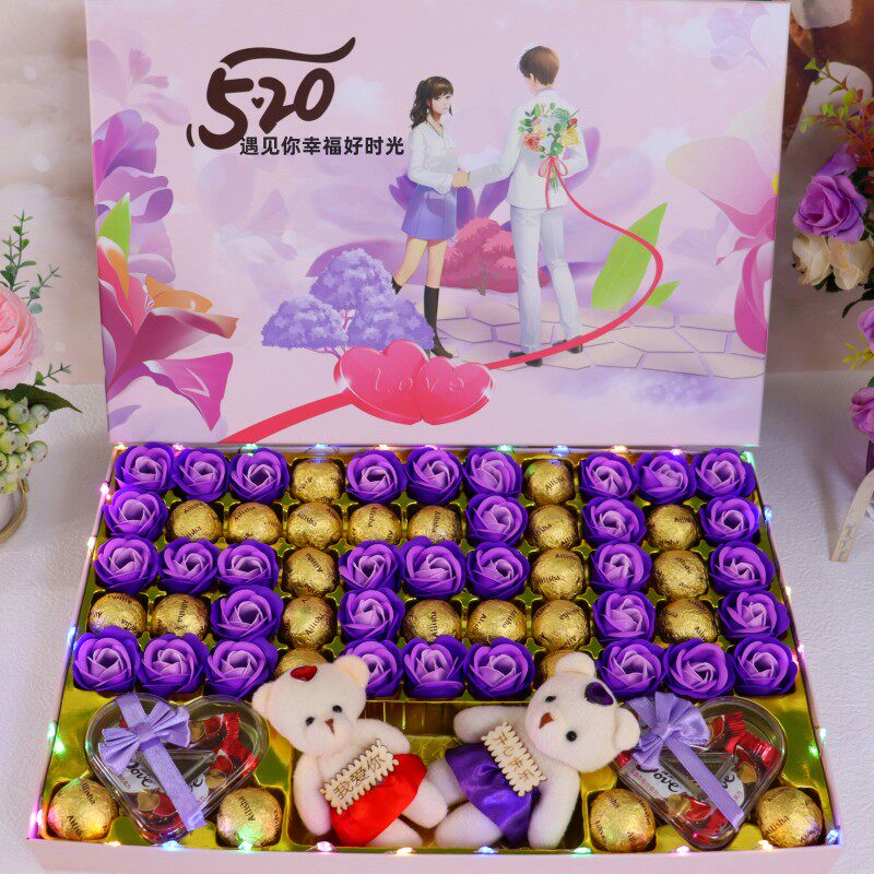 德芙巧克力礼盒装送男女朋友女生老婆浪漫生日圣诞节礼品零食