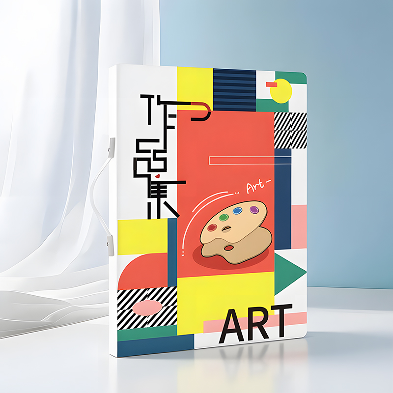 4K画册手提作品集插袋海报美术A3画画收纳册A4素描绘画收集册定制