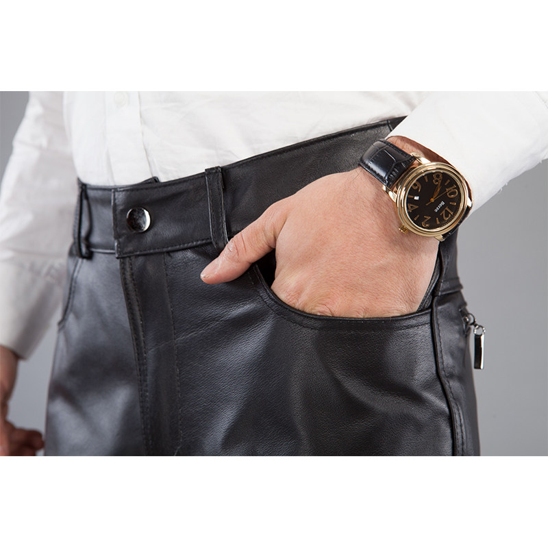 Pantalon cuir homme LANDINGBOER pour hiver - Ref 1492299 Image 4