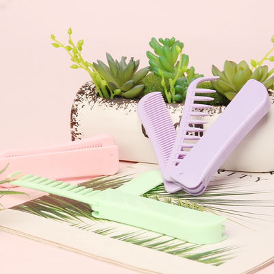 便携折叠多色眉刷梳子美妆收纳