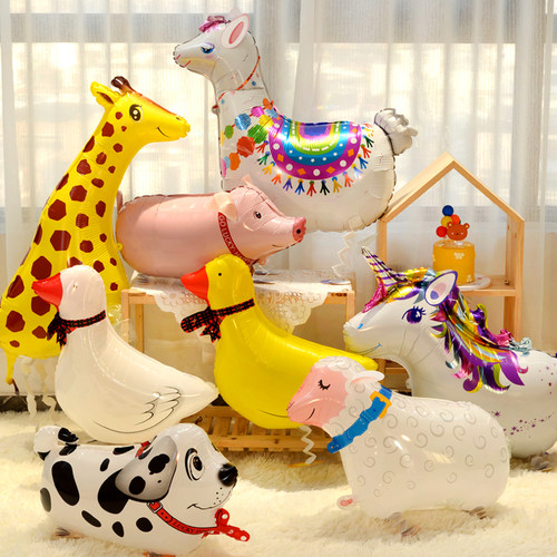 创意走路动物卡通气球
