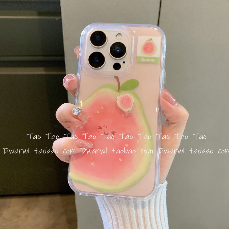 日韩少女水蜜桃水果韩ins适用iPhone17手机壳苹果17pro max韩系16硅胶15全包14女13网红创意防摔保护套