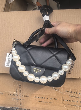 DIY包带配件珍珠包链大颗珠手提包带弹簧圈搭配手拎包包装饰链子