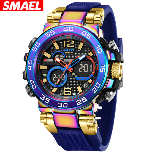 Exquisite fashionable men's quartz electronic watch HD lumin