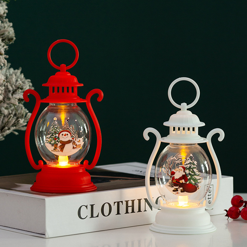 Christmas decorations children's glowing lanterns desktop or