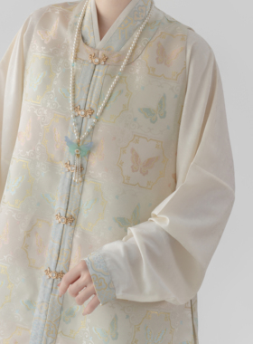 珍珠母贝璎珞镶嵌旗袍汉服配饰