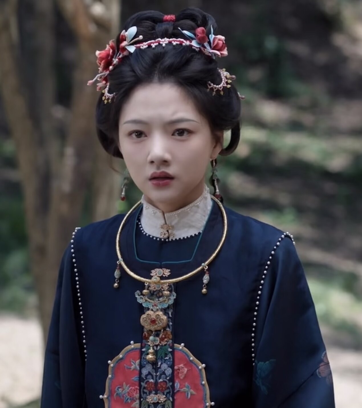 任敏同款项圈 良陈美景【岁安长命锁】招财项圈铜镀真金汉服配饰