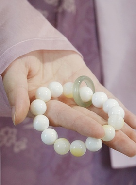 手串天然玉石旗袍中式女