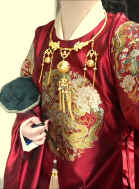【琳琅】香囊铜镀真金淡水珍珠璎珞项圈 碧玉镀彩贝珠 云中梦长歌