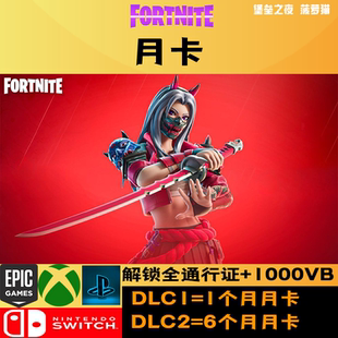 全通行证 1000vb 月卡皮肤 月卡 堡垒之夜月卡