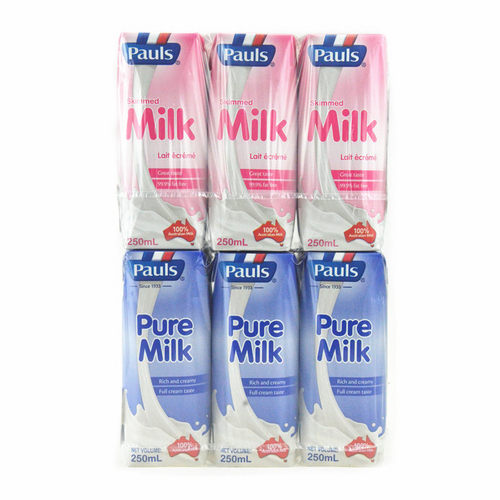 澳大利亚进口纯牛奶宝利氏Pauls全脂牛奶纯牛奶250ml*24盒