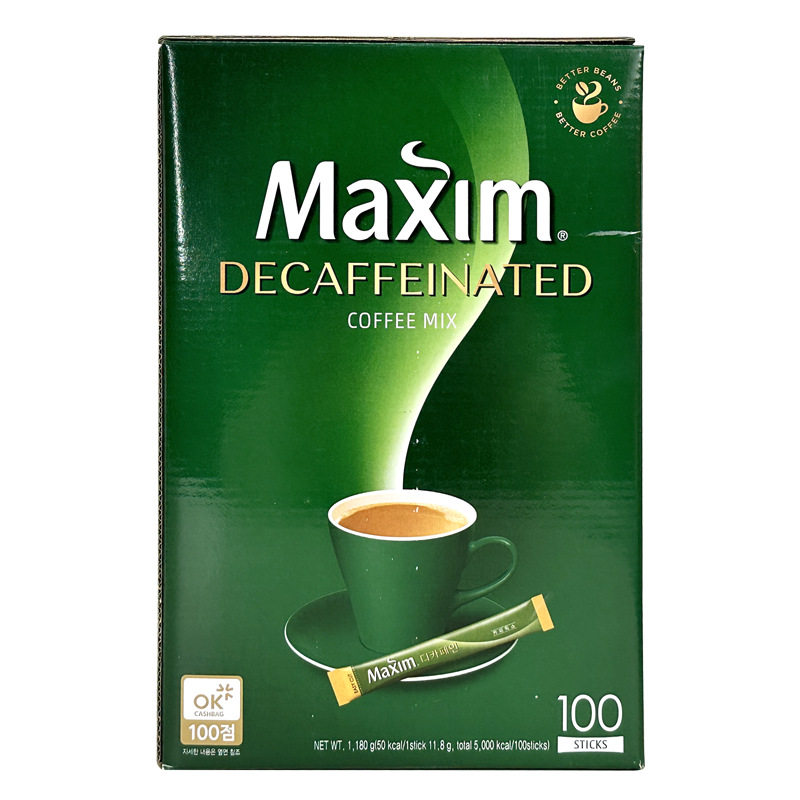 韩国进口Maxim冲饮咖啡麦馨夜间咖啡三合一速溶咖啡100条