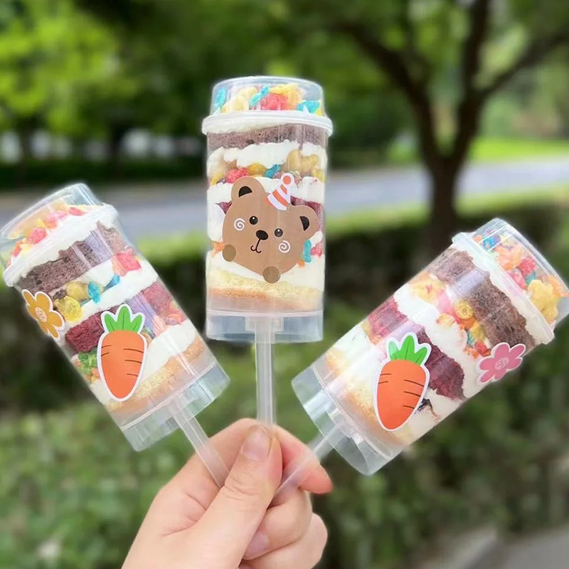 推推乐蛋糕筒卡通贴纸