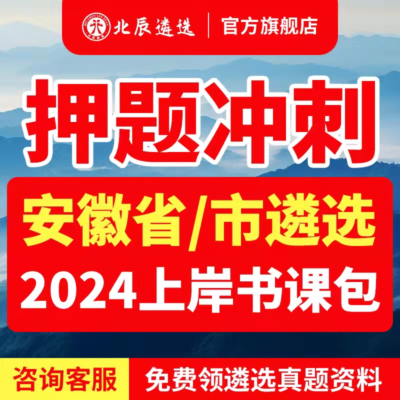 2024年北辰遴选安徽省直公务员合肥市直遴选真题视频网课程面试