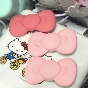 三丽鸥helloKitty发夹可爱女生边夹鸭嘴夹KT蝴蝶结发夹刘海夹发饰