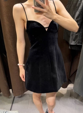 ZA外贸出口女装新品辣妹风蓬松下摆性感细吊带短连衣裙9236150