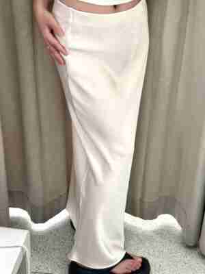 柜货！盐甜系微亮面丝缎半身裙