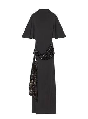 ZA外贸出口女装晚宴高级感修身珠片时装腰带迷笛连衣裙4772278