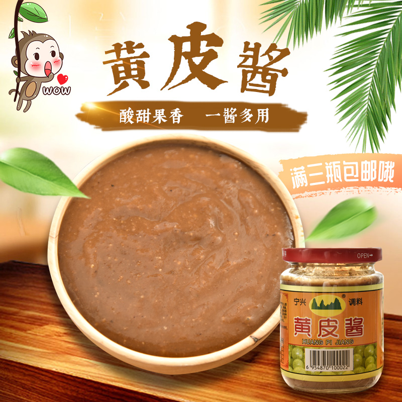 宁兴牌黄皮酱260g 广西山黄皮果酱 南宁特产水饺肠粉非铁鸟调味料