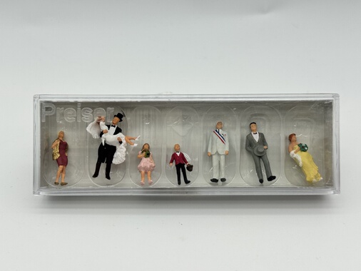 preiser 1:87比例微缩场景人偶模型微距摄影 10790 结婚新婚婚礼