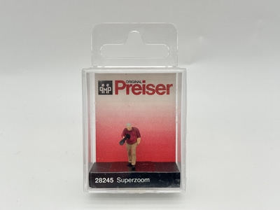 preiser小人微缩微距场景模型1:87HO微观小人道具28245单反摄影师