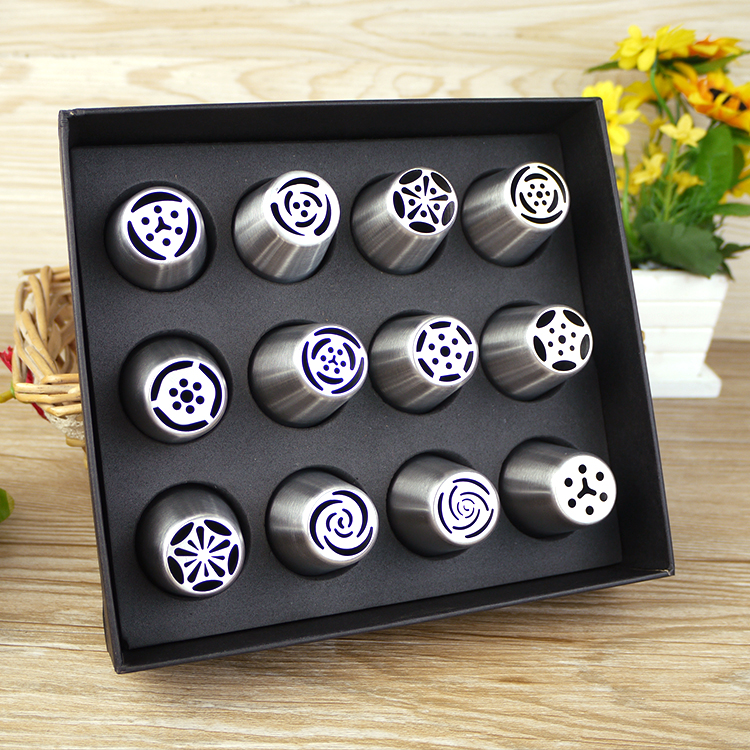 抖音玫瑰俄罗斯花型曲奇嘴奶油霜