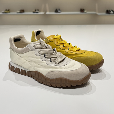 路贝佳女鞋休闲运动2025春复古系带德训鞋L25130Y-65