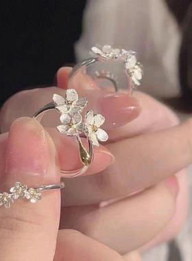 花朵鸢尾花古风法式戒指