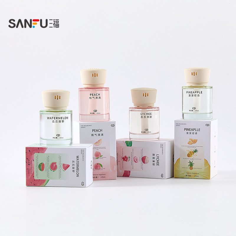 三福CP鲜果乐园果香车载香薰100ml 创意家居香氛周边529502