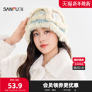 针织保暖服饰配件帽子848639 唯美个性 三福手钩兔毛款 西瓜帽