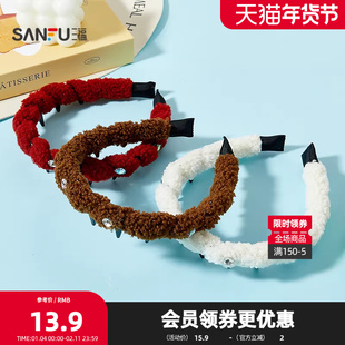 三福潮趣雪怪发箍单个 俏皮创意高颅顶造型发饰配饰发箍850530