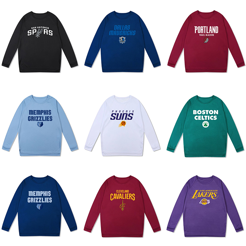 湖人勇士美式运动健身速干长袖