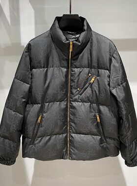 现货Dartin Bonaparto 25秋冬暗纹logo字母双刀印花男厚款羽绒服