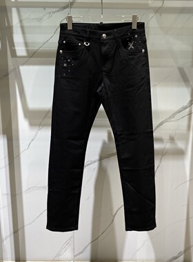 DARTIN BONAPARTO DB男装 26春夏新款双刀星星烫钻牛仔裤
