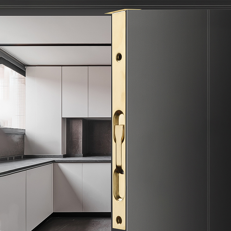 隐形暗装天地不锈钢加厚型子母