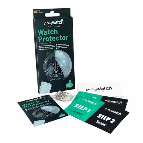 德国进口PolyWatch表镜纳米涂层保护膜套装