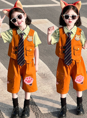 疯狂动物城尼克狐狸发箍尾巴cosplay表演演出儿童头箍卡通可爱