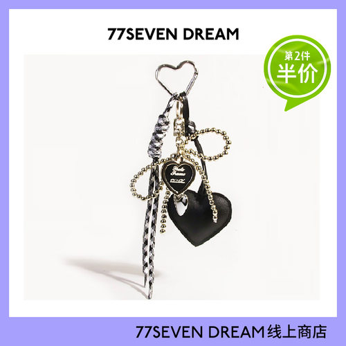 暗黑系银珠蝴蝶结书包包挂件