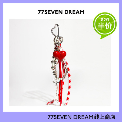 圣诞节安可拉红红蝴蝶结书包挂件