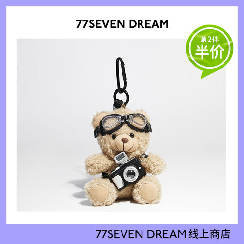 原创相机小熊书包挂件可爱