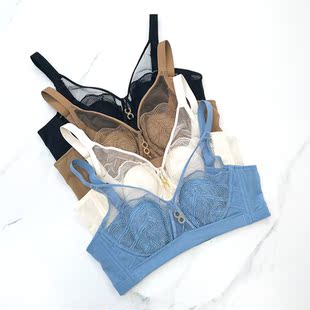贵夫人燕窝美胸衣FA1220女超薄水晶杯大胸显小聚拢调整型透气文胸